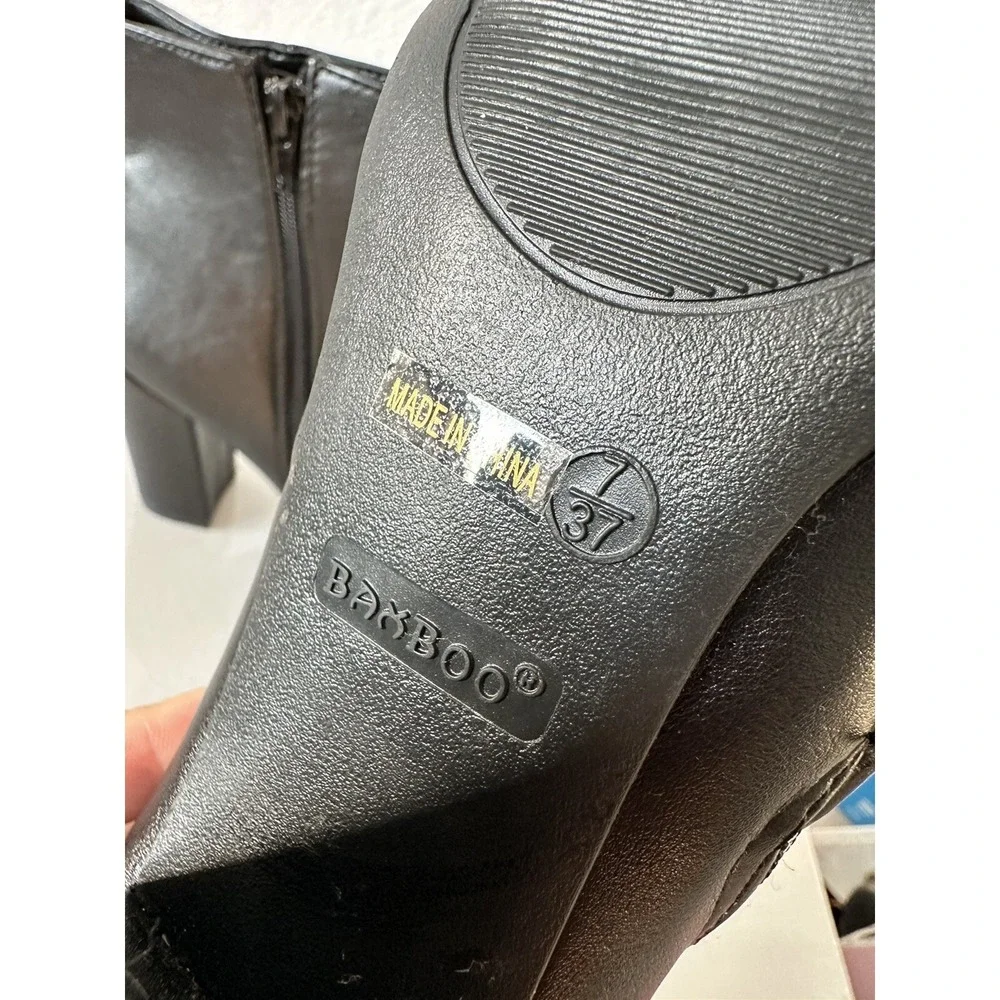 new‎ black heels, women, size 7. baxboo. L82